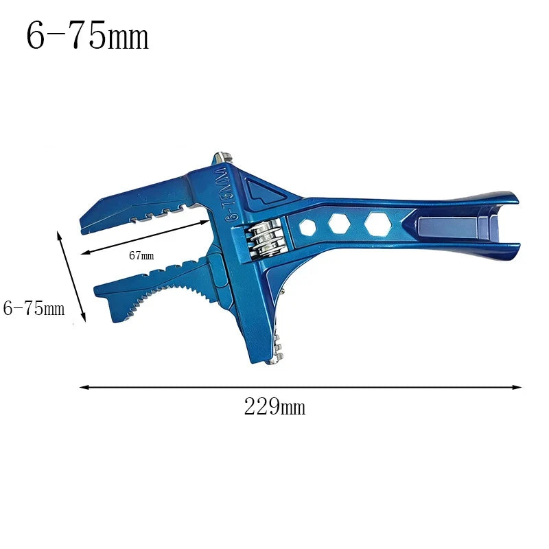 DAZZLEEX Adjustable Basin Wrench – Multifunctional Pipe Spanner
