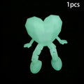 Jointed Miniature Heart Figurine – Valentine's Day Décor Gift