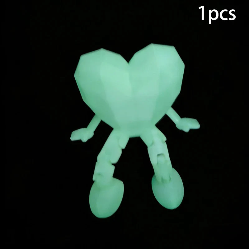 Jointed Miniature Heart Figurine – Valentine's Day Décor Gift