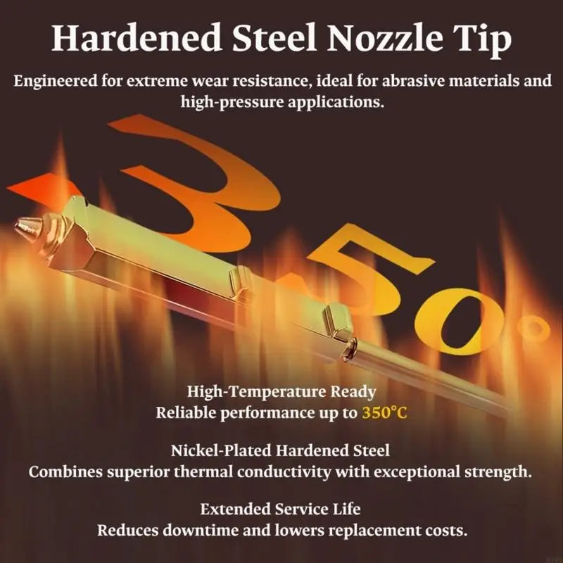 0.4mm Hardened Steel Nozzle Replacement for S1 3D Printer