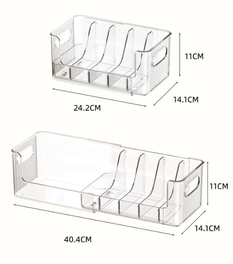 Telescopic Makeup Organizer Box with Removable Dividers
