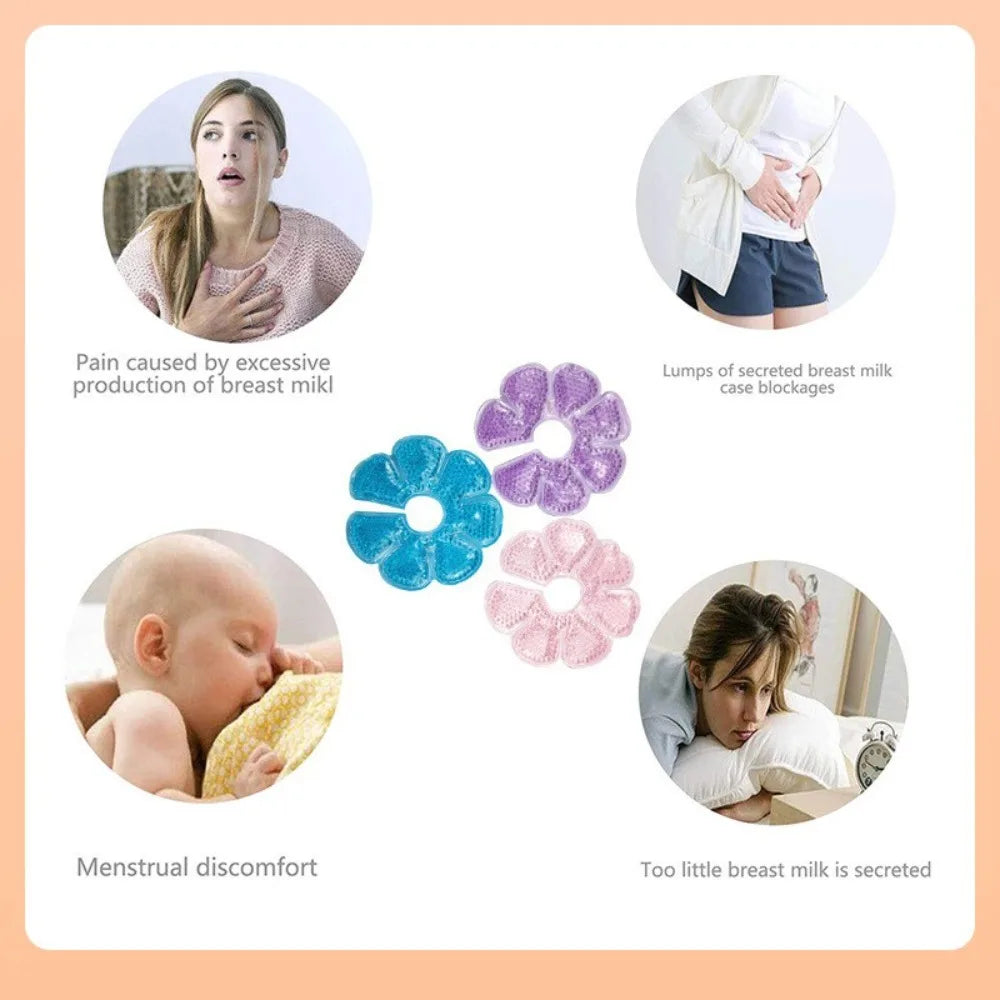 Petal Breast Therapy Gel Pads – Reusable Ice Compress 2-Pack