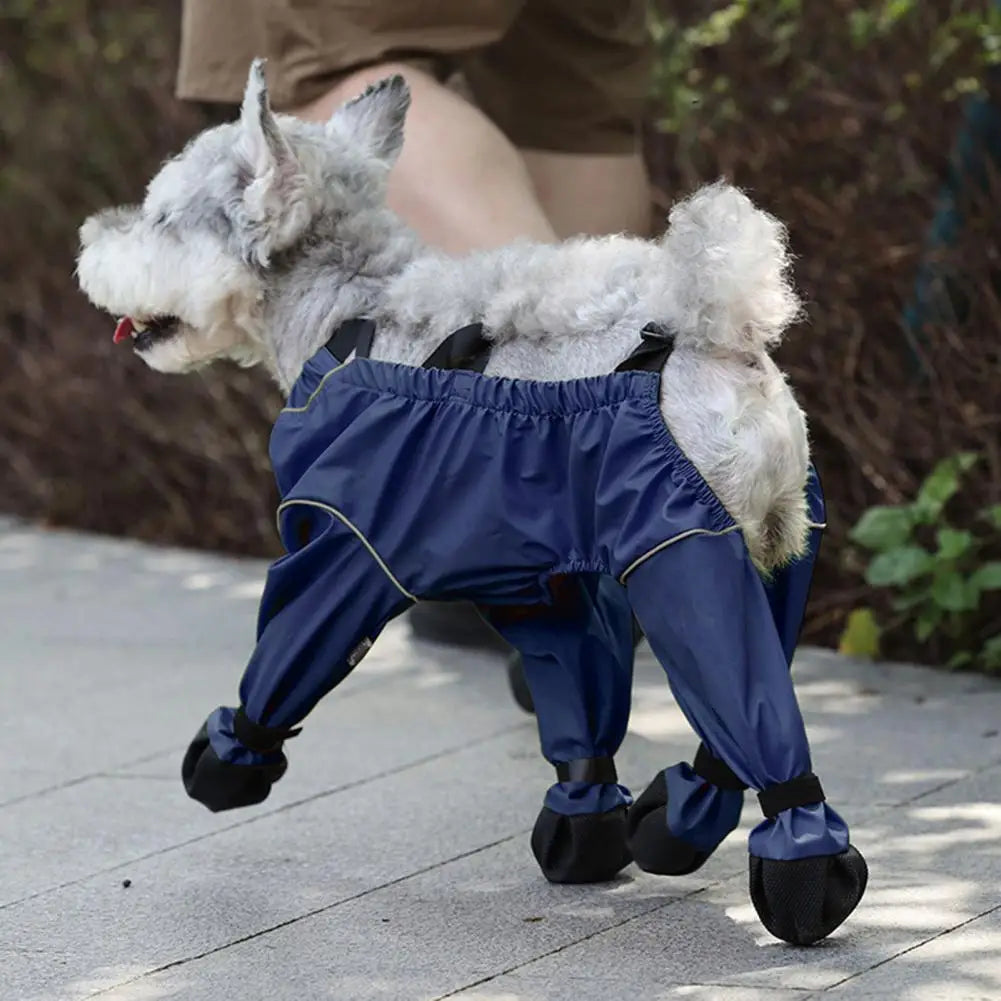 Waterproof Dog Boots with Suspender Sling | Anti-Slip Paw Protector