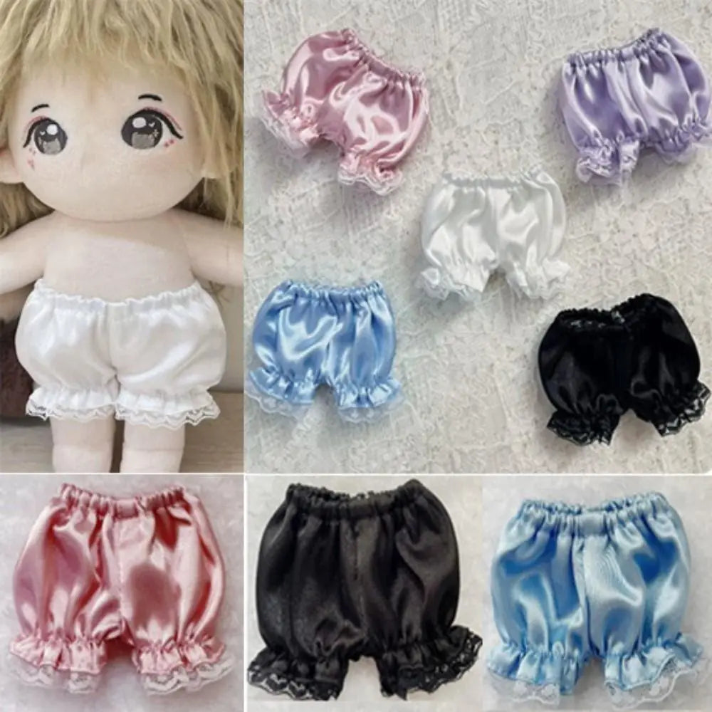 Shiny Lace Shorts for 15/20cm Cotton Dolls | DIY Doll Clothes