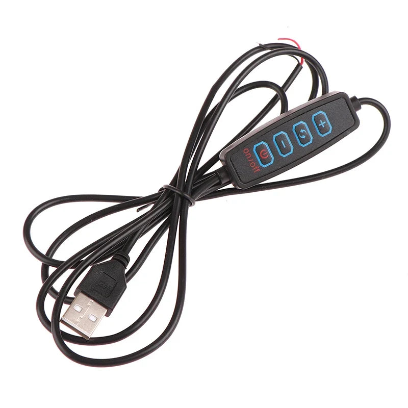 USB 5V LED CCT Dimmer 4-Key Controller 2CH Bicolor Light Switch