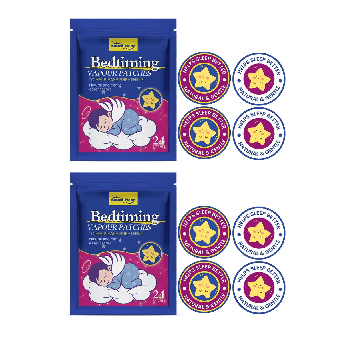 Nighttime Relaxation Patches – Essential Oil Sleep Stickers 24ct