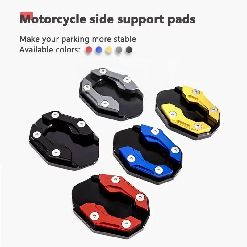 Aluminum Motorcycle Kickstand Extension Foot Pad Side Stand