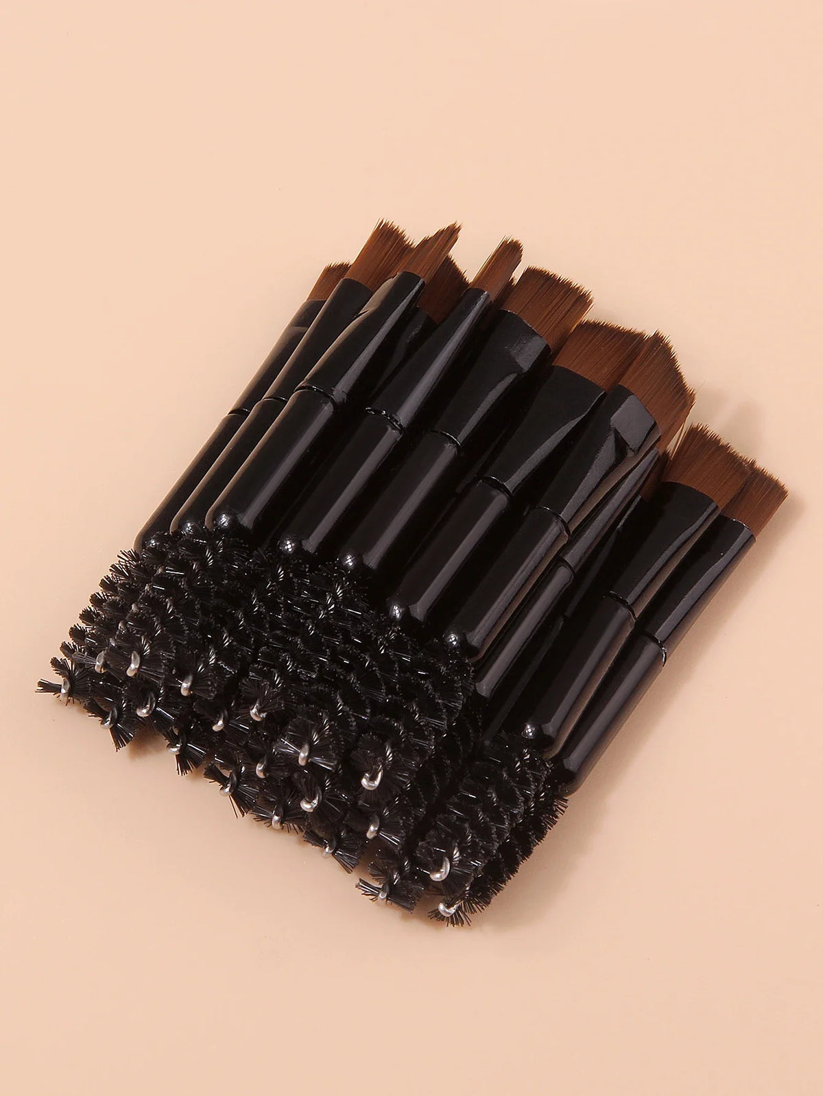 20Pcs Double-Ended Eyebrow Brush & Spoolie Lash Comb Set