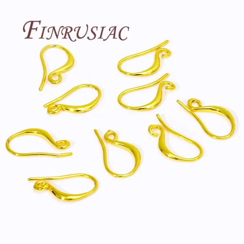 Gold Plated Hypoallergenic Earring Hooks 10pcs – DIY Jewelry