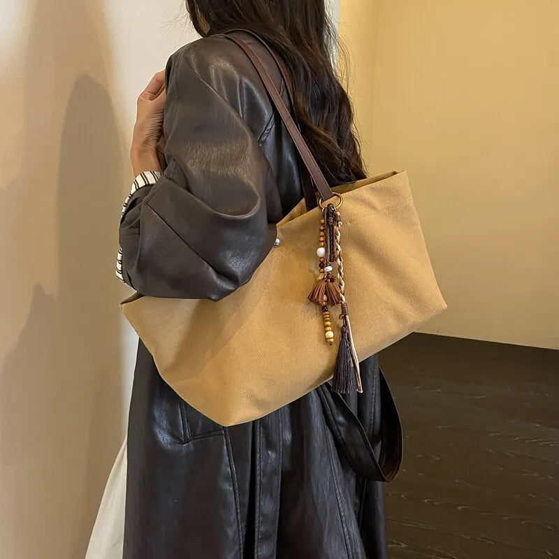 Large Canvas Tote Bag for Women – School & Daily Commute