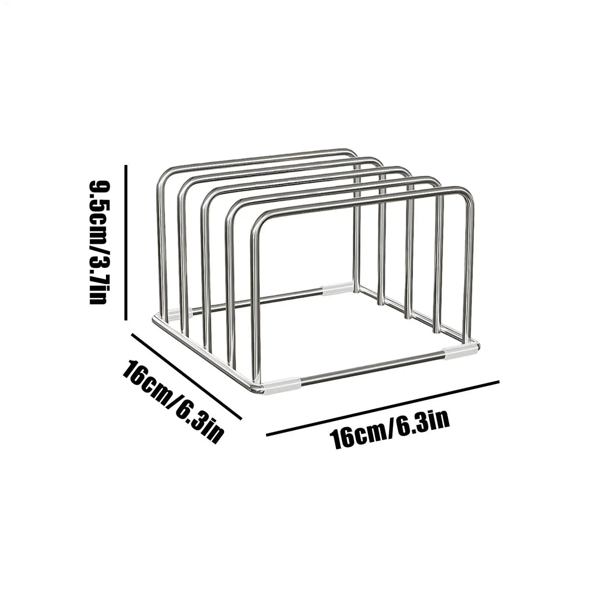Stainless Steel Cutting Board Rack – Rustproof Kitchen Organizer