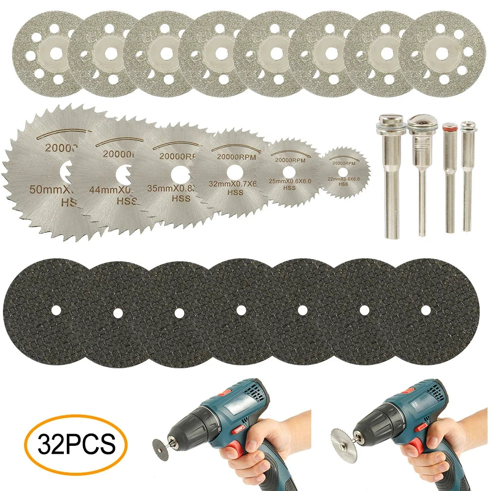 Mini Circular Saw Blade Set – Diamond Cutting & Grinding Discs