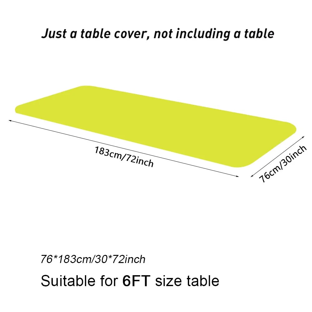 Spandex Stretch Fitted Tablecloth – 6FT Rectangular Cover