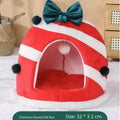 Winter Warm Plush Cat Nest | Box Design Pet Bed for Cats & Dogs