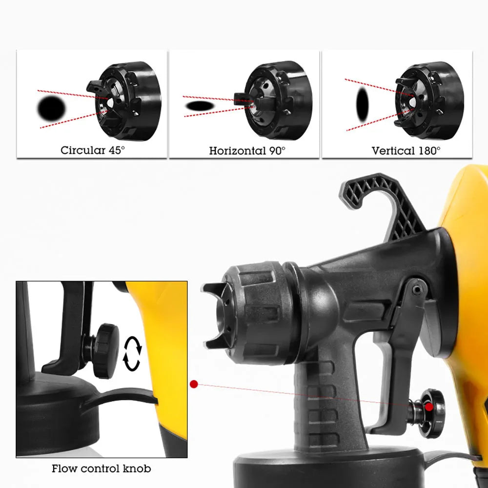 P3 500ml Electric Paint Sprayer – 3 Spray Patterns, DIY Garden