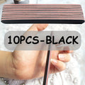 10Pcs Double-Sided Nail File 100/180 Grit Washable Buffer Set
