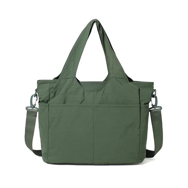 Women's Large Lightweight Nylon Tote Shoulder Bag | Commuter