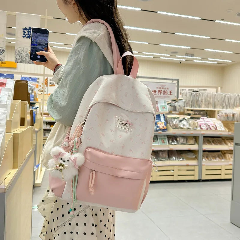 Korean Mori Style Backpack – Cute Lightweight Large Capacity