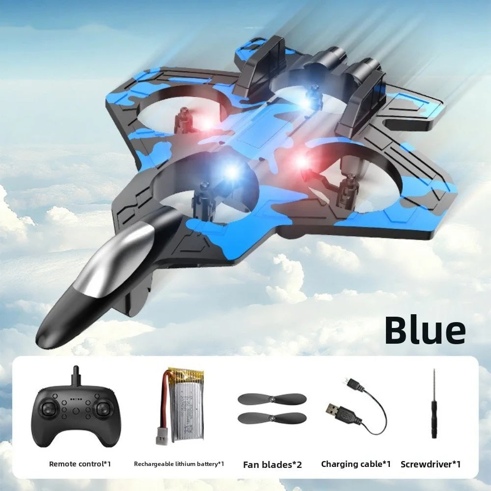 2.4GHz Foam RC Stunt Plane – Gravity Sensing, LED, Kids Toy