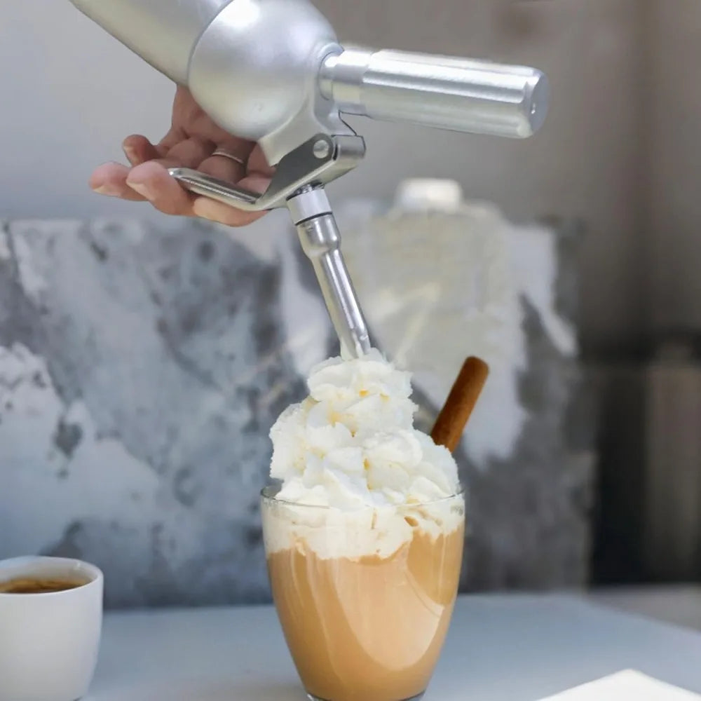 FEB.WIND 500ml Aluminum Cream Gun & Stainless Foam Dispenser