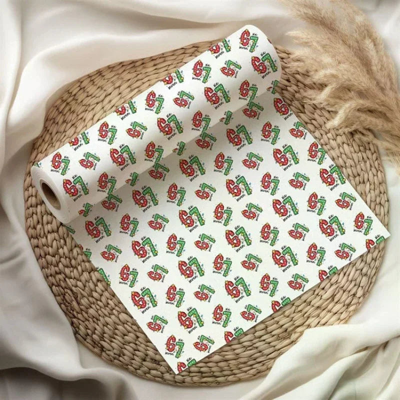 Kids' Christmas Wrapping Paper – Fun Santa Print Gift Wrap