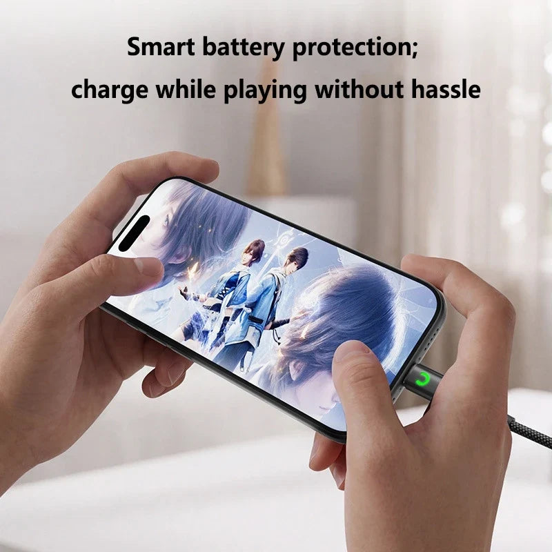 PD 240W Dual USB-C Fast Charging Cable – 6A Nylon Braided