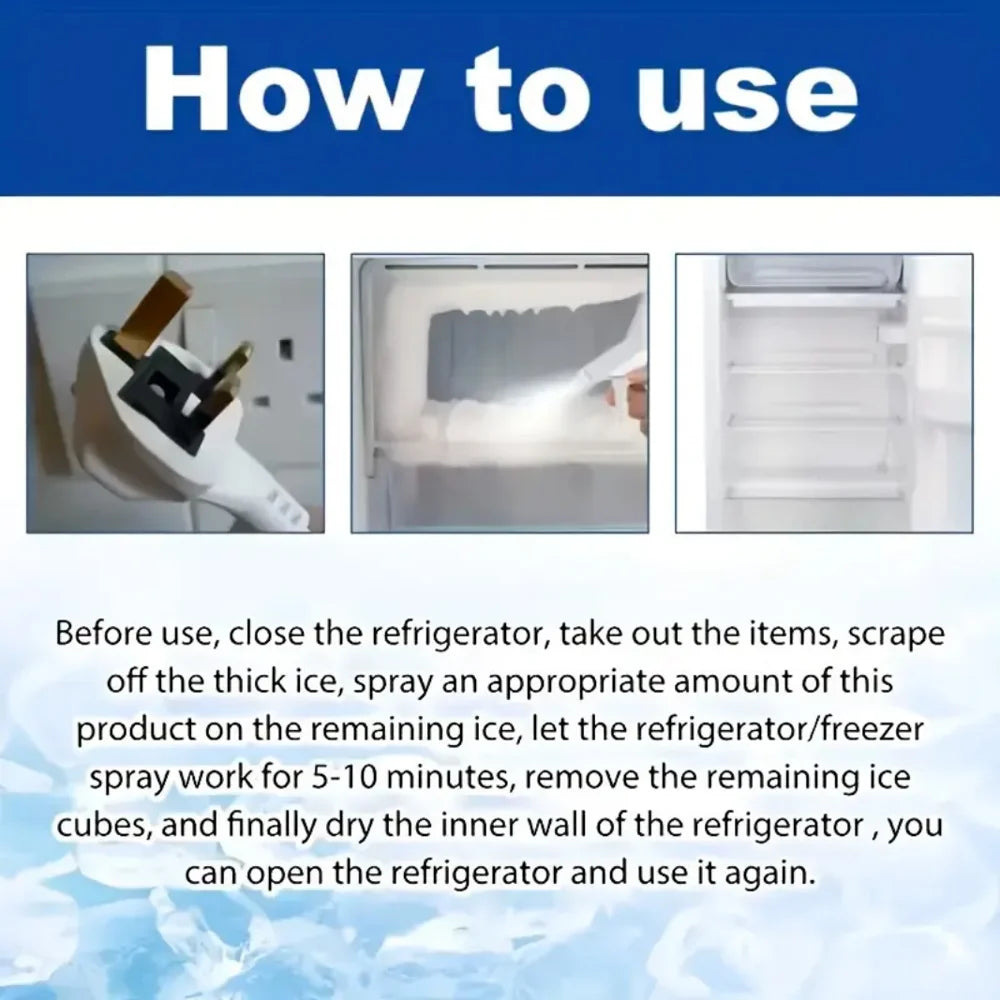 Car Windshield Deicer Spray – 100ml Portable Defroster