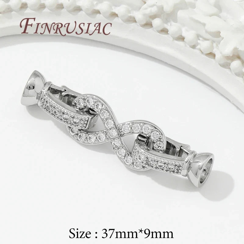 18K Gold Plated Zircon Clasp Connectors – DIY Jewelry Making