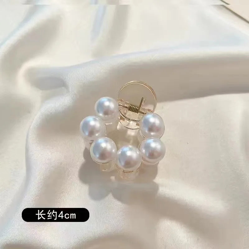 Pearl Hair Claw Clips for Women – Large Korean Shark Barrette