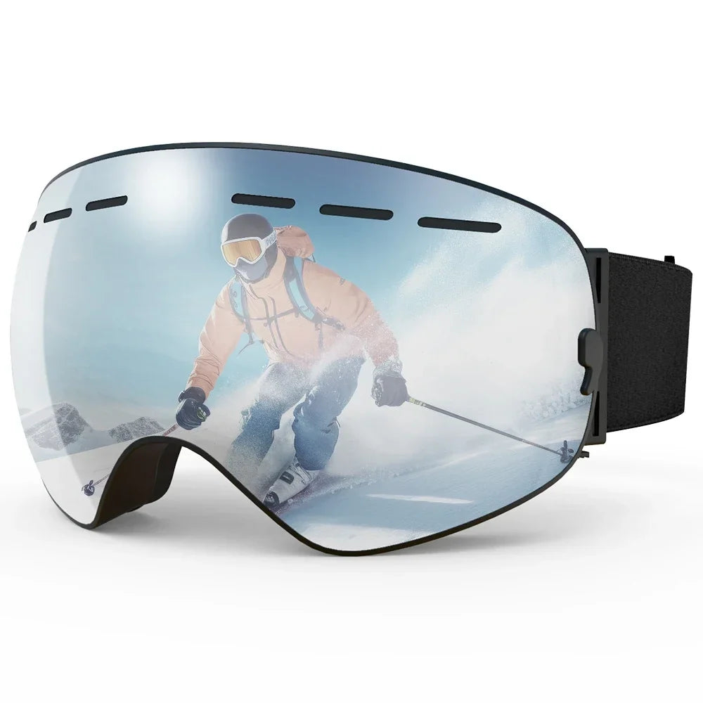 X-TIGER Magnetic Ski Goggles – Anti-Fog Snowboard Set