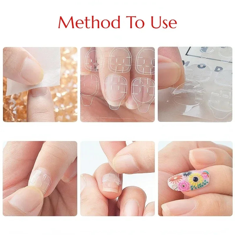 Double-Sided Nail Jelly Glue Adhesive Tabs 240pcs – Press-On