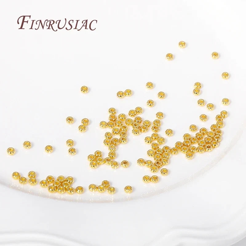 3mm 18K Gold Plated Brass Corrugated Spacer Beads | DIY Jewelry