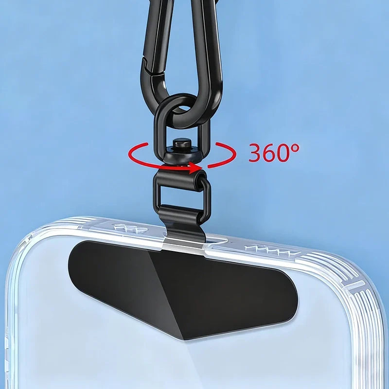 Steel Phone Lanyard Gasket Clip – Anti-Drop Metal Strap Tab