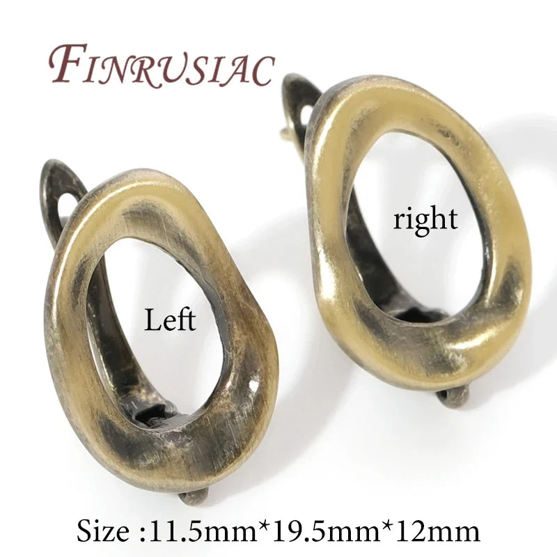 Antique Bronze Earring Hooks DIY Earwires & Findings 12x19mm
