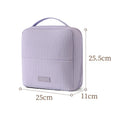 Vertical Makeup Brush Bag & Travel Organizer with Mirror