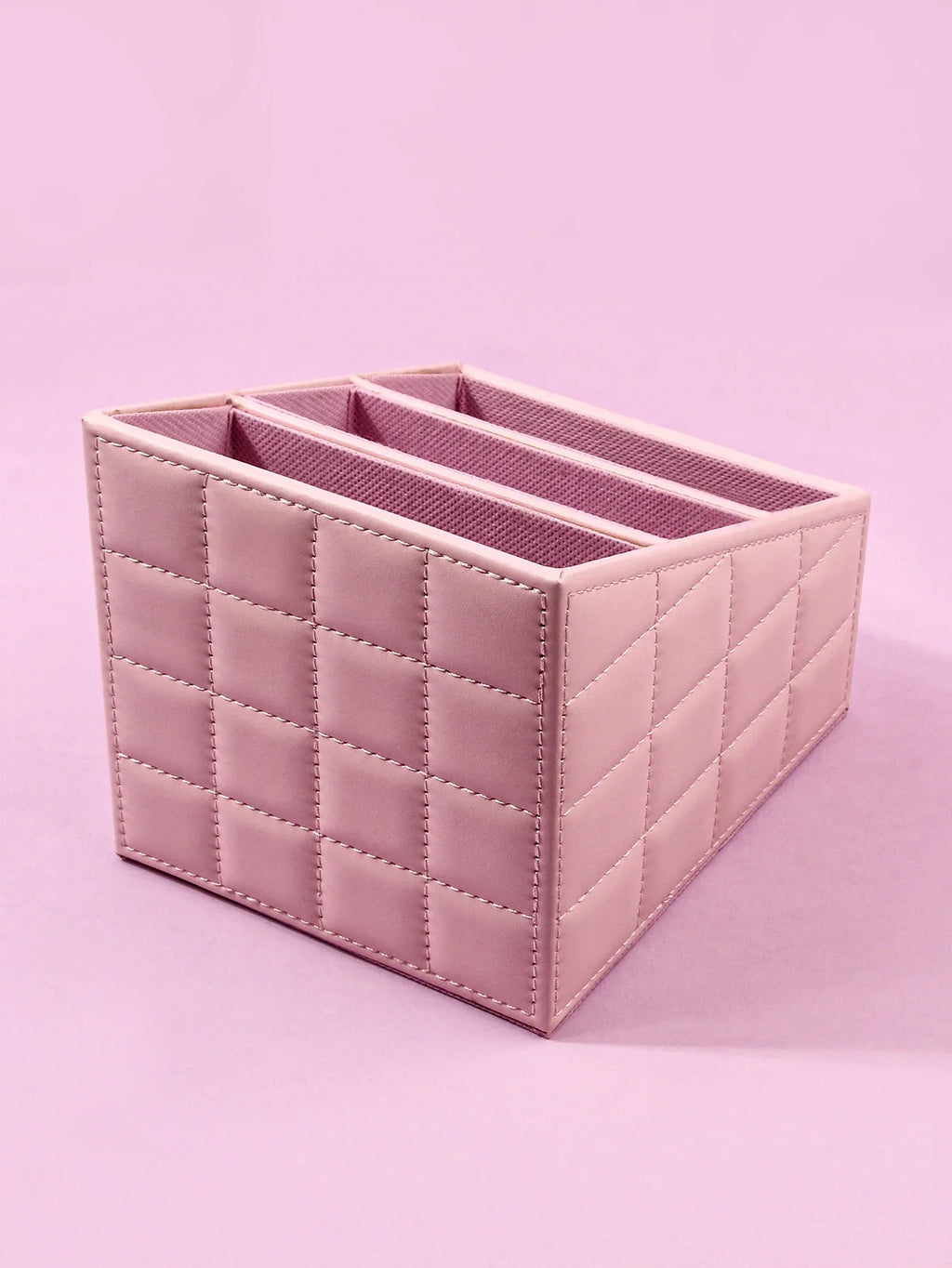 3-Tier PU Makeup Brush & Stationery Storage Box | Nixie