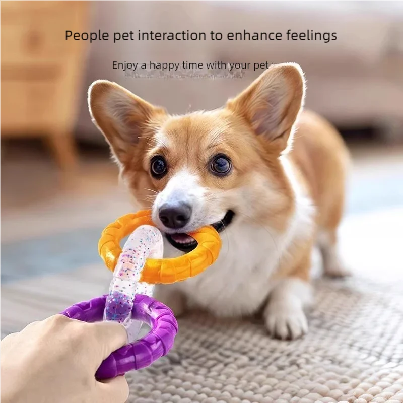 TPR Loop Ring Dog Chew Toy for Aggressive Chewers & Puppies