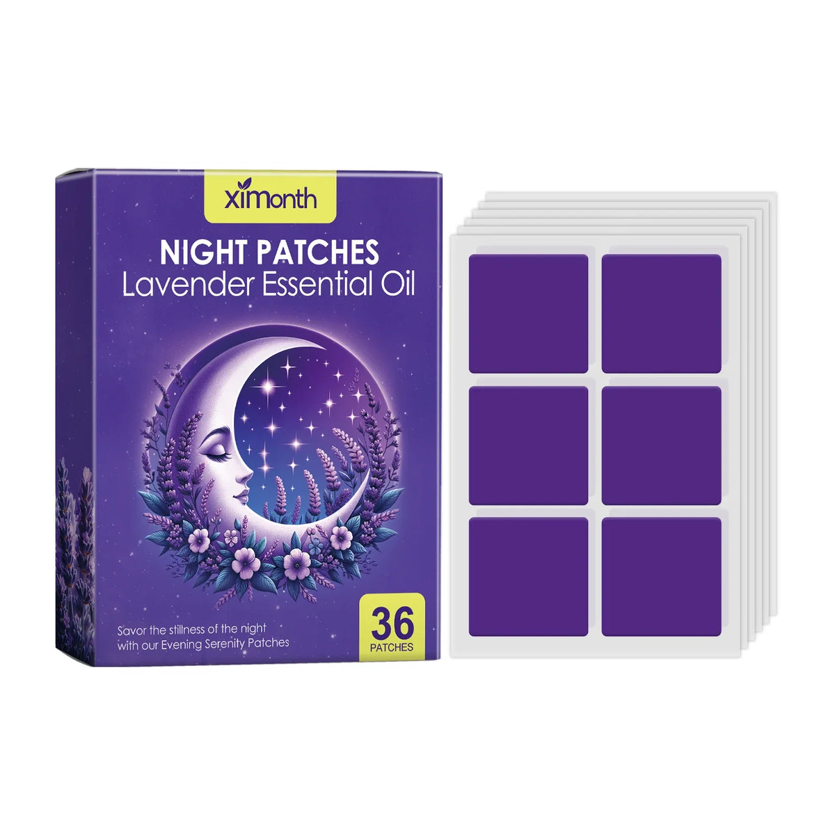 Ximonth Sleep Patch – Jasmine & Hops Aromatherapy | 36 Pack