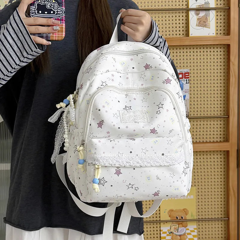Japanese Starry Forest Backpack – Girls School & Travel Bag