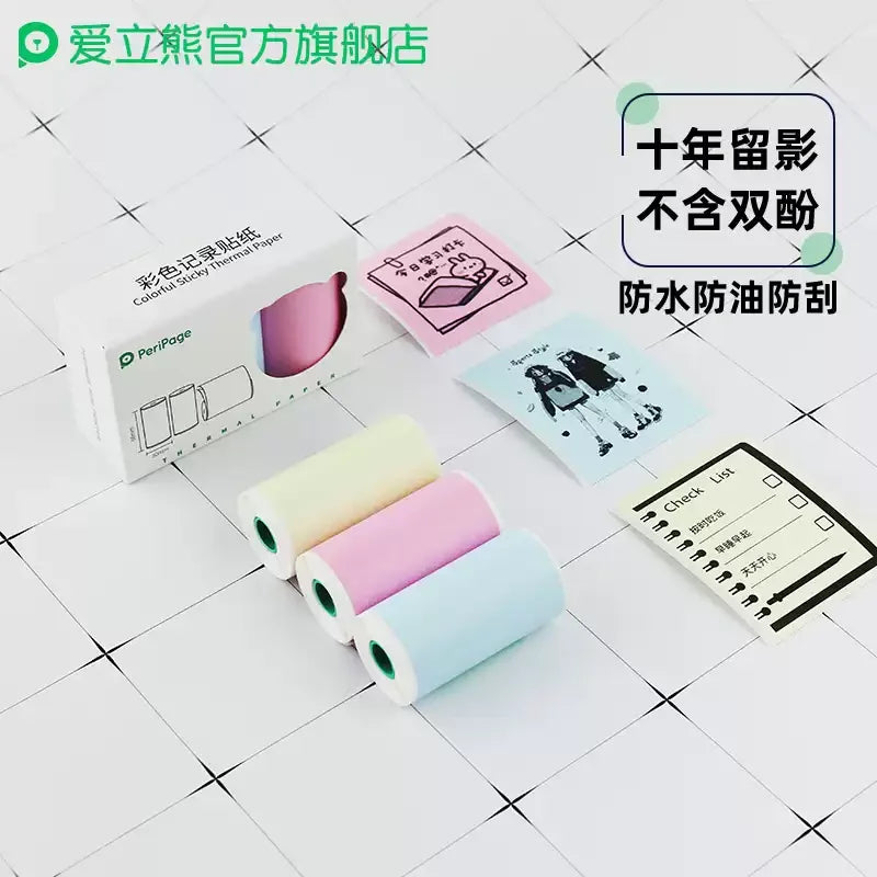 Peripage Thermal Paper 56x30mm – 3 Rolls for Mini Printers