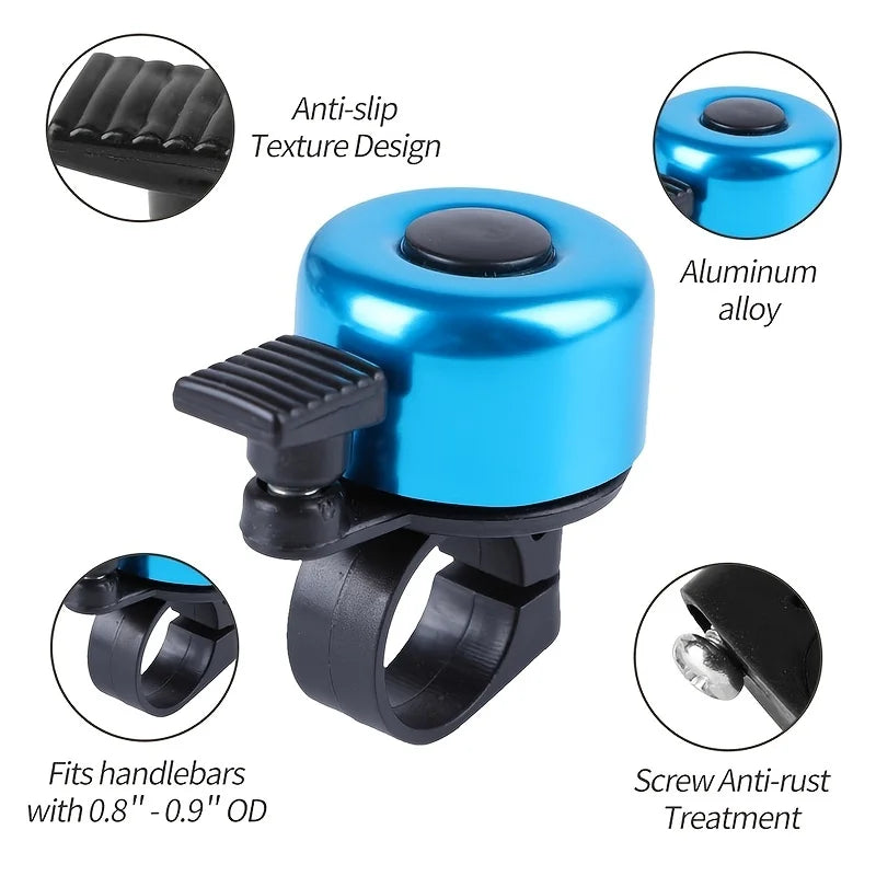 BUCKLOS Q-Shape Aluminum Bicycle Bell – Loud Clear Sound