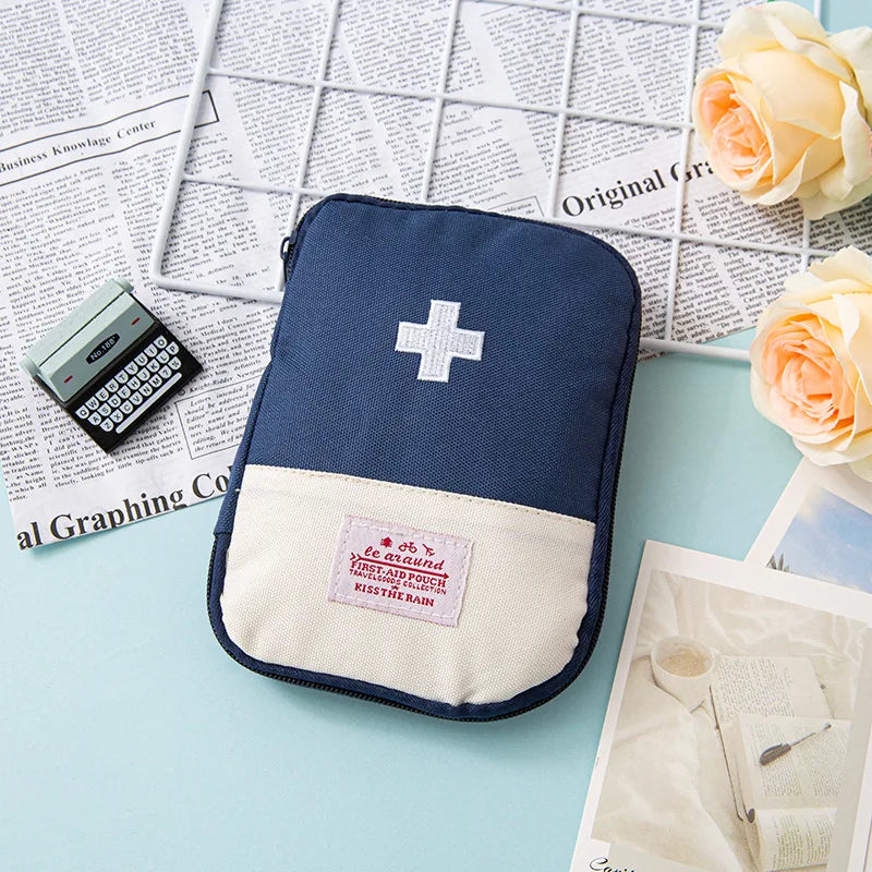 Mini Portable First Aid Kit Pouch | Macaron Medicine Bag