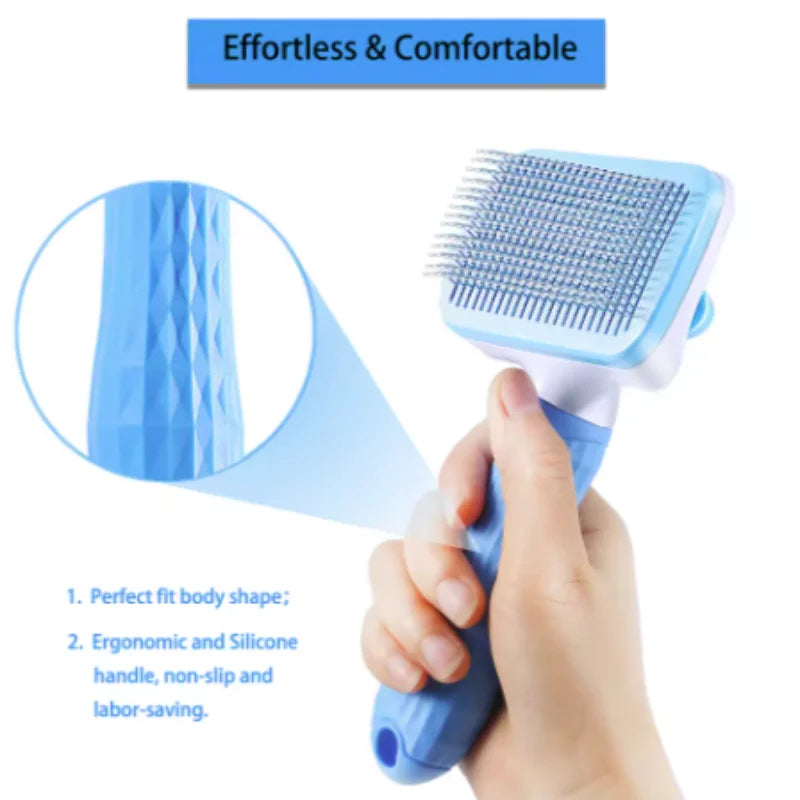 Pet Hair Remover Brush – Dog & Cat Long Hair Grooming Comb