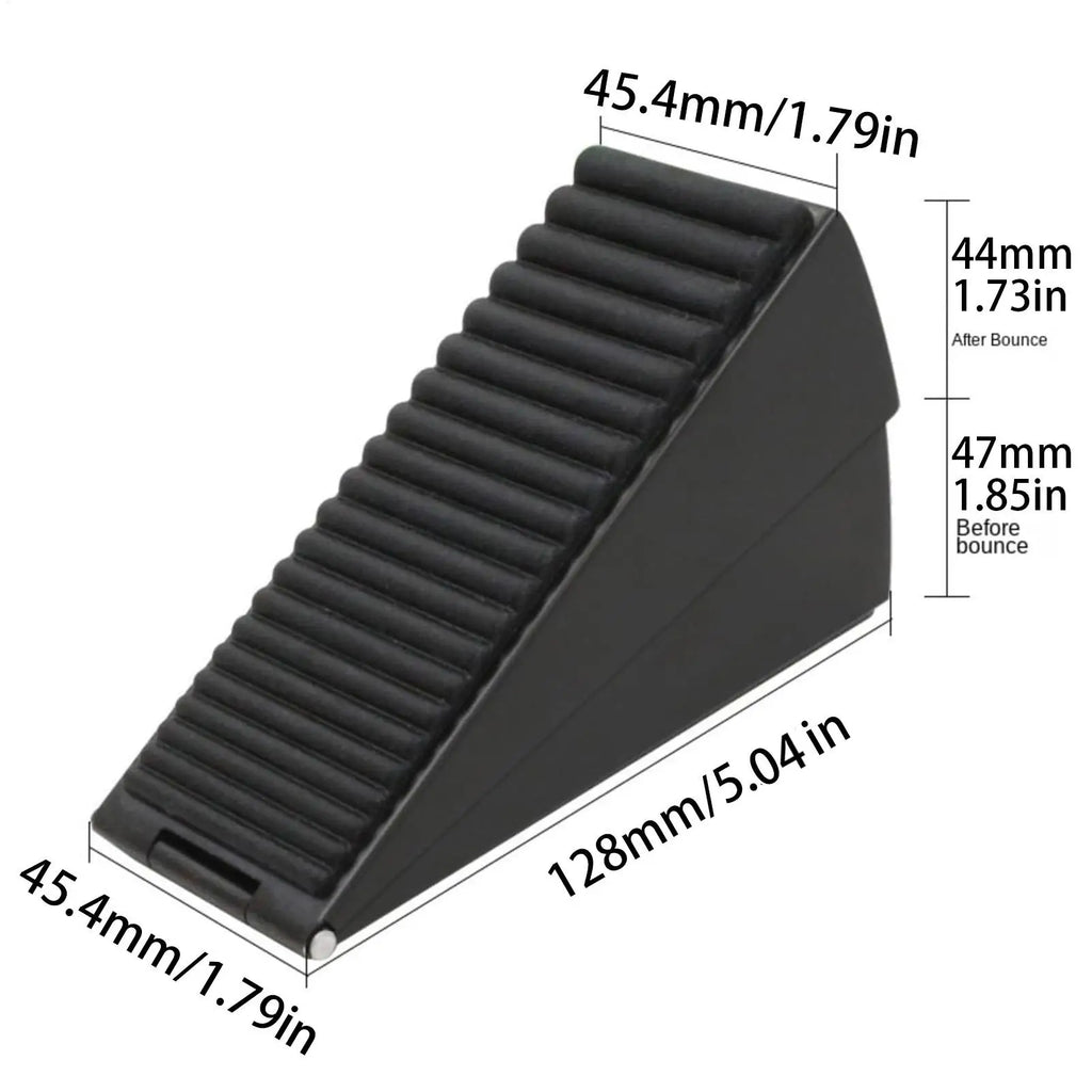 Heavy Duty Zinc Alloy Adjustable Spring Door Stopper Wedge