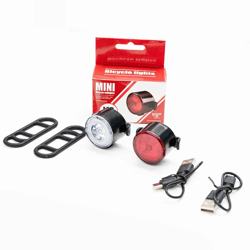 BUCKLOS LED Bike Light Set Type-C Rechargeable Front & Rear
