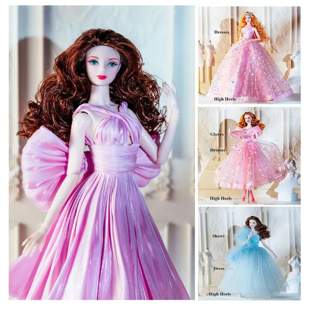 Pink Diamond Lace Doll Clothes Set – Fits 11.5"–12" Dolls