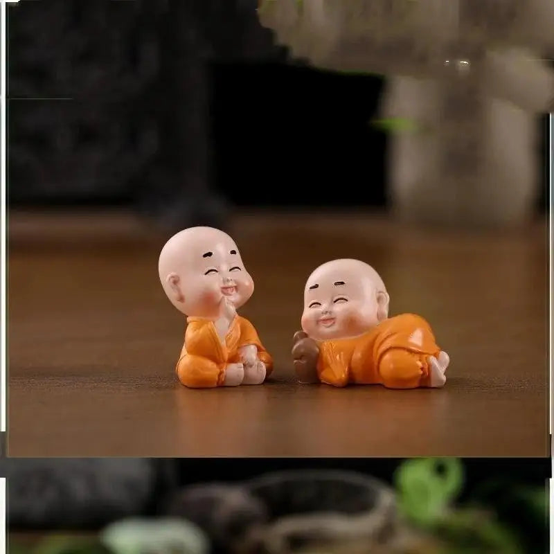 Mini Monk Resin Figurine | Zen Garden & Terrarium Decor