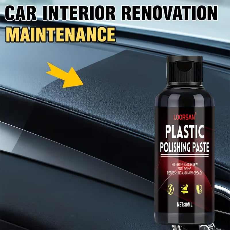 Car Interior Plastic & Leather Repair Polishing Wax – 30ml