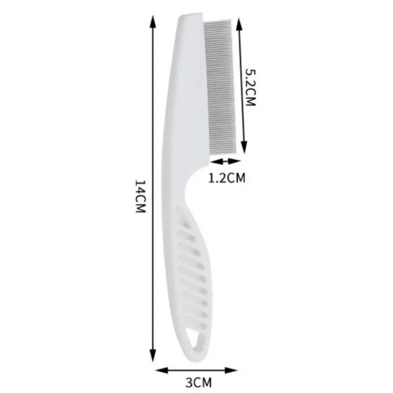 Pet Flea Comb Stainless Steel Dense Tooth for Cats & Dogs
