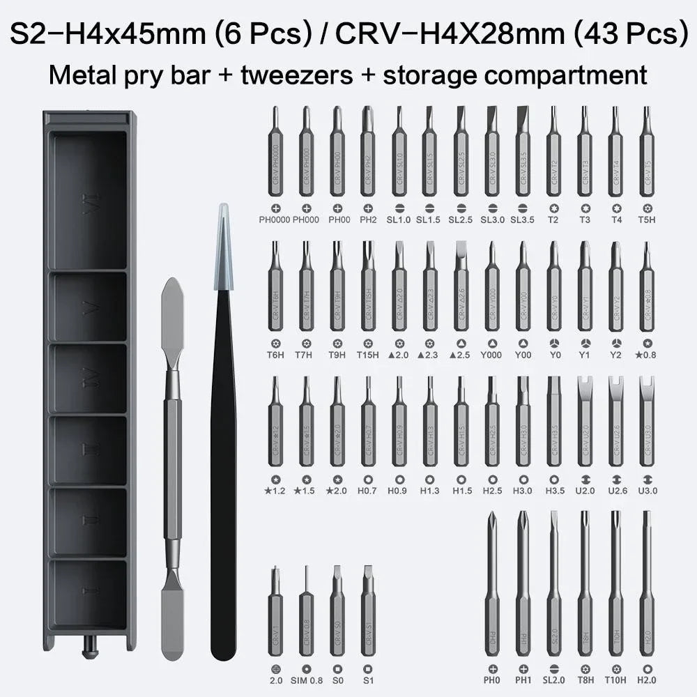 STONEGO 50-in-1 Cordless Electric Screwdriver Set USB-C
